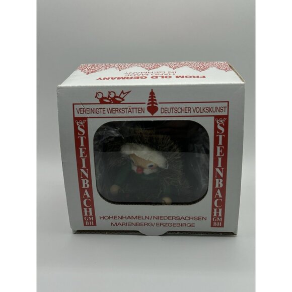 Steinbach Wood Hand Made In Germany Old World Santa Tagged Ornament w/ Box - Picture 3 of 4